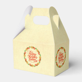 Caja Para Regalos Feliz Día de Acción de Gracias, Guerra del Oro Roj