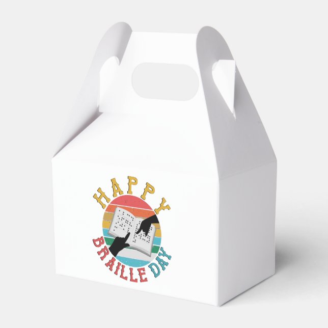 Caja Para Regalos Feliz Día de Braille (Front Side)