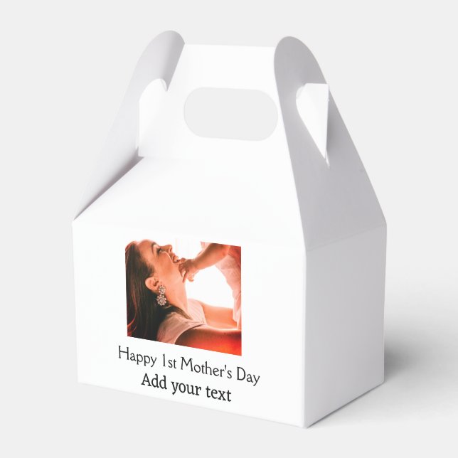 Caja Para Regalos Feliz Día de la Madre, mejor madre que nunca añada (Front Side)