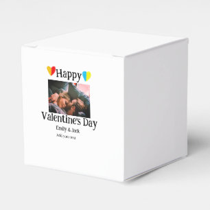 Caja Para Regalos Feliz Día de San Valentín agregar foto de nombre d
