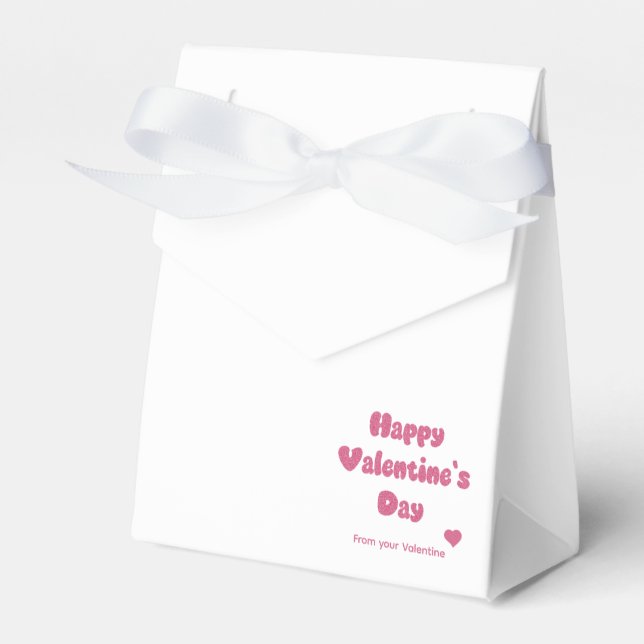 Caja Para Regalos Feliz día de San Valentín con brillo (Front Side)
