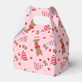 Caja Para Regalos Feliz Día de San Valentín galés Wire Fox Terrier D