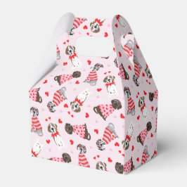 Caja Para Regalos Feliz Día de San Valentín grandes perros daneses