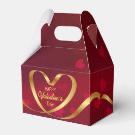 Caja Para Regalos Feliz Día de San Valentín, la cinta roja del coraz