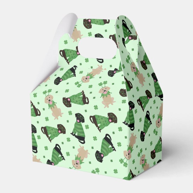 Caja Para Regalos Feliz Día de Santa Patrona Labrador Recuperar Perr (Front Side)