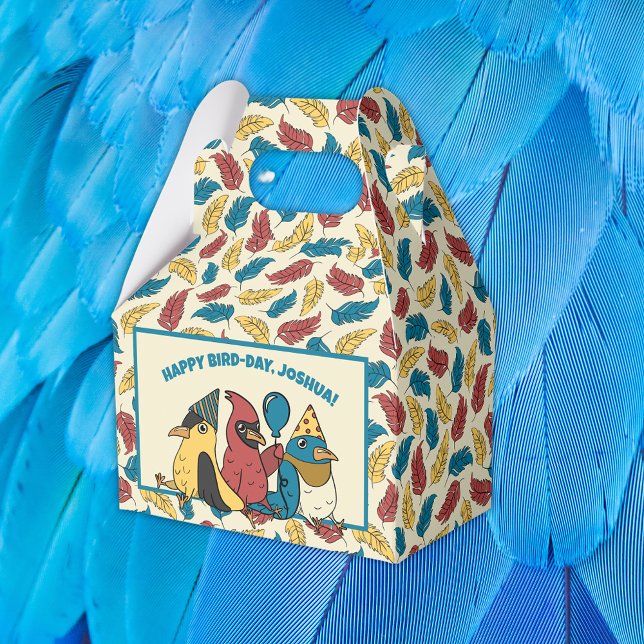 Caja Para Regalos Feliz Día del Ave Personalizado Aves tema Cumpleañ (Subido por el creador)