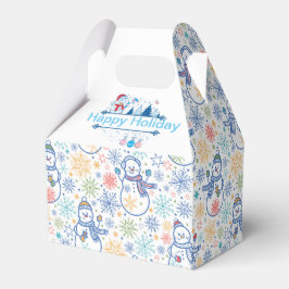 Caja Para Regalos Feliz feriado de nieve