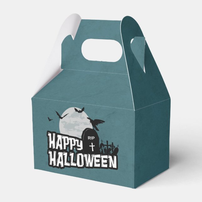 Caja Para Regalos Feliz Halloween (Reverso)