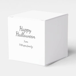 Caja Para Regalos Feliz Halloween agregar nombre de familia caligraf