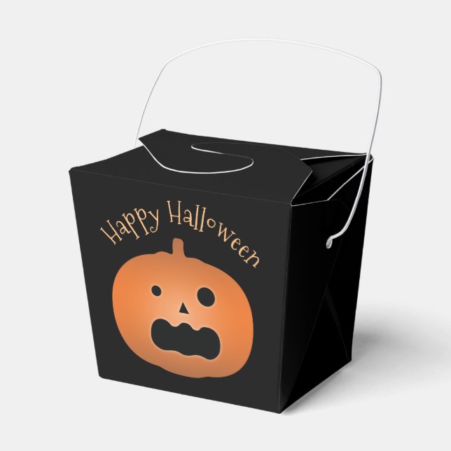 Caja Para Regalos Feliz Halloween Hauned Jack O Lantern Pumpkin (Front Side)