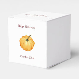 Caja Para Regalos Feliz Halloween lindo calabaza de naranja con cita