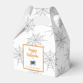 Caja Para Regalos Feliz Halloween ningún truco solo trata la telarañ