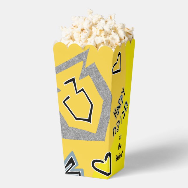 Caja Para Regalos Feliz Hanukkah Dancing Dreides (apareció)