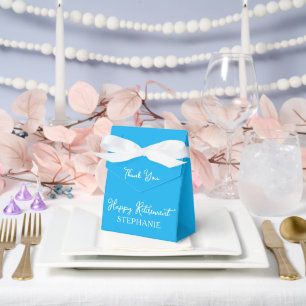 Caja Para Regalos Feliz Jubilación Cielo Azul Elegante Gracias