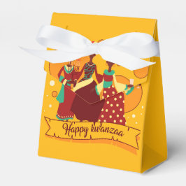 Caja Para Regalos Feliz Kwanzaa 3 Damas de Amarillo