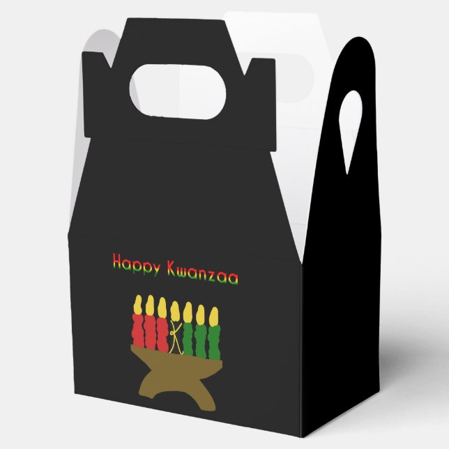 Caja Para Regalos Feliz Kwanzaa Kinara (Abierto)