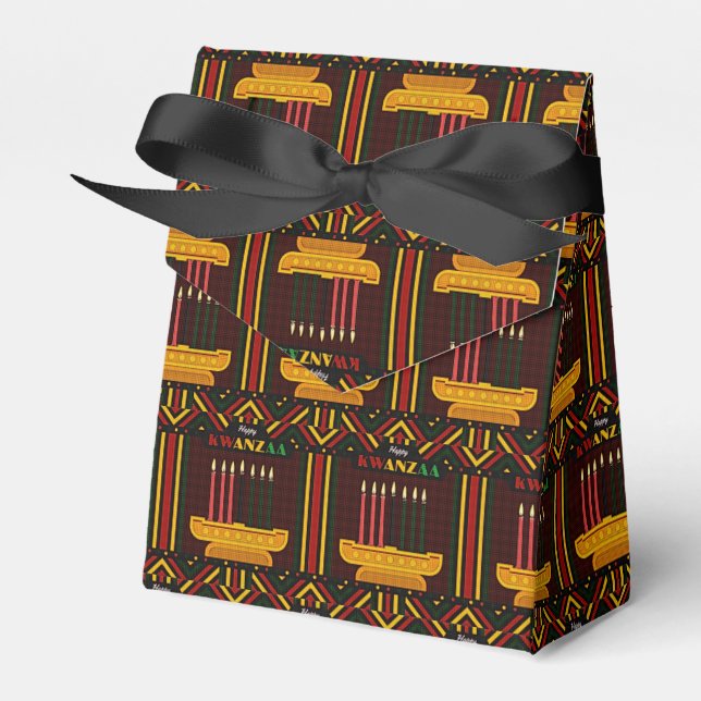 Caja Para Regalos Feliz Kwanzaa PopArt (Front Side)