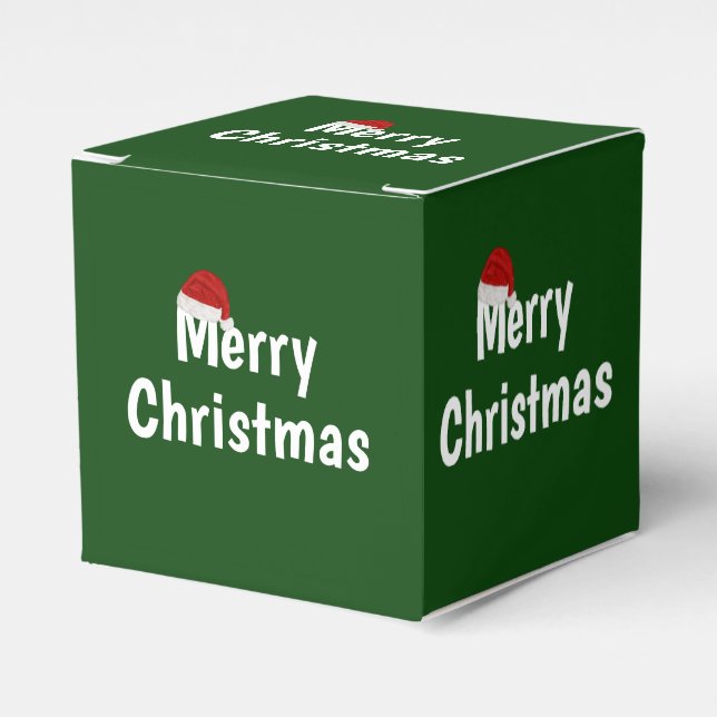 Caja Para Regalos Feliz Navidad (Costado Anverso)