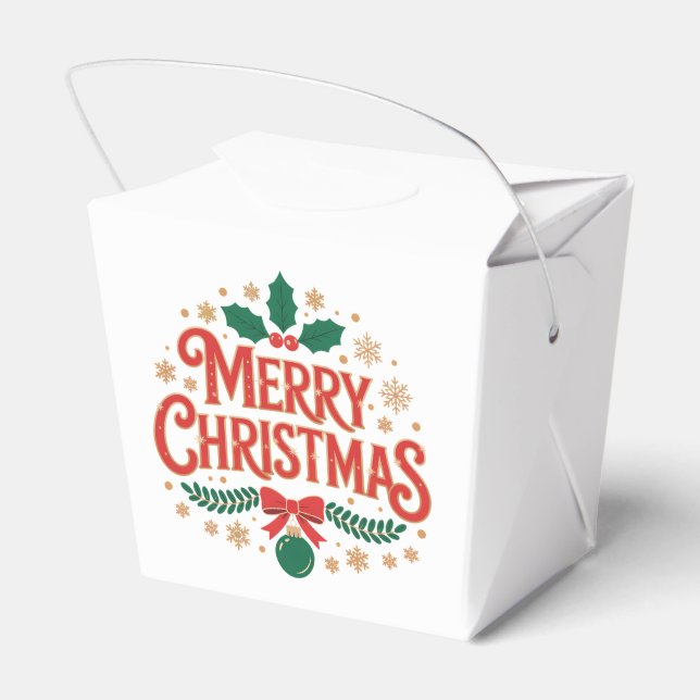 Caja Para Regalos Feliz Navidad (Reverso)