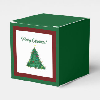 Caja Para Regalos Feliz Navidad Arte Moderno Árbol pequeño