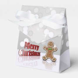 Caja Para Regalos Feliz Navidad Gingerbread Man