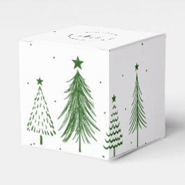 Caja Para Regalos Feliz Navidad | Patrón de árbol de Navidad