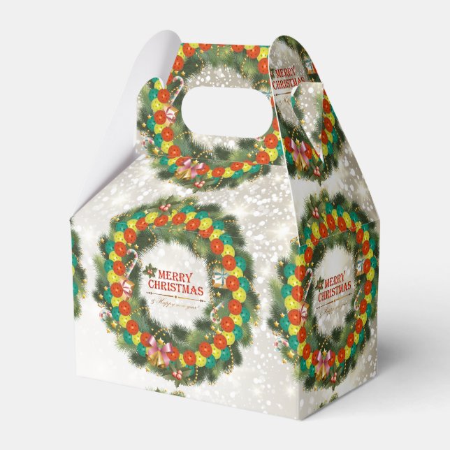 Caja Para Regalos Feliz Navidad Pickleball 1 (Front Side)