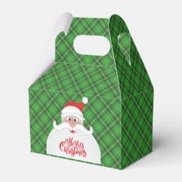 Caja Para Regalos Feliz navidad Santa Gable Favor Box