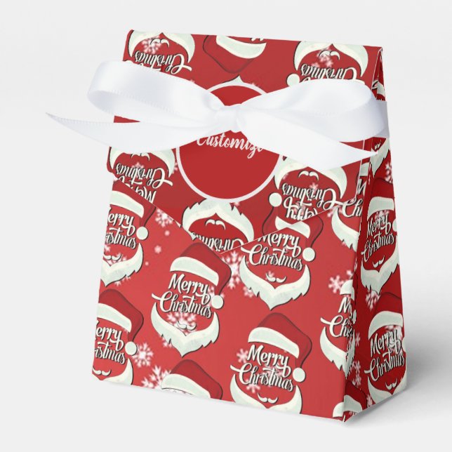 Caja Para Regalos Feliz Navidad Santa Hat Tent (Front Side)