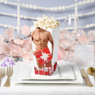 Caja Para Regalos Feliz Navidad SlipperyJoe regalo rojo blanco plate