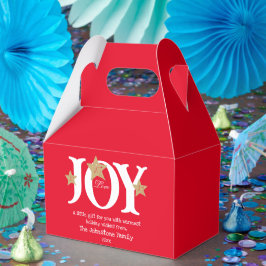 Caja Para Regalos Feliz Navidad Un Pequeño Regalo Para Ti Rojo