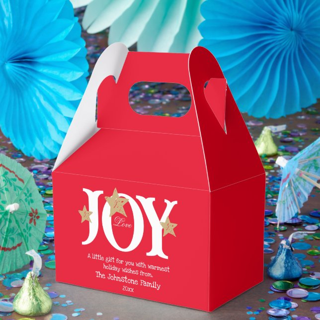 Caja Para Regalos Feliz Navidad Un Pequeño Regalo Para Ti Rojo (Fiesta)