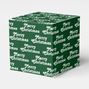 Caja Para Regalos Feliz Navidad verde oscuro regalo de vacaciones
