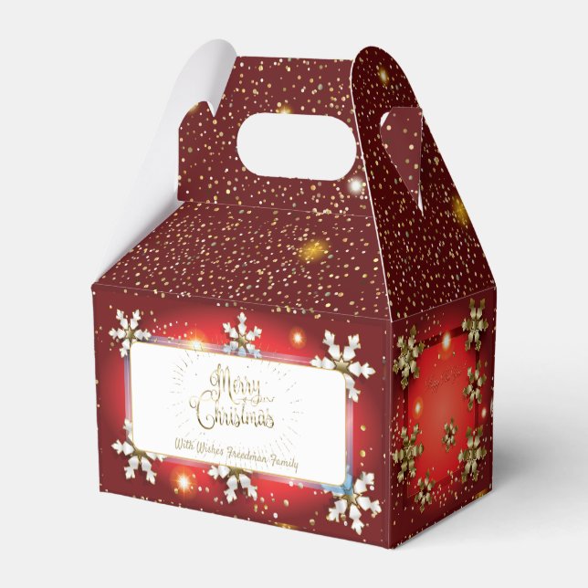 Caja Para Regalos ¡Feliz Navidad y Año Nuevo! 20XX Gold Luxury (Reverso)