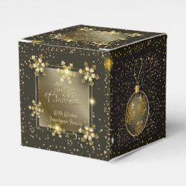 Caja Para Regalos ¡Feliz Navidad y Año Nuevo! 20XX Gold Luxury