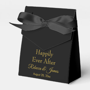 Caja Para Regalos Feliz para siempre después de un elegante Boda neg