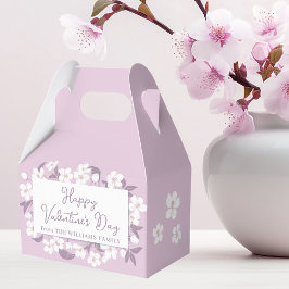 Caja Para Regalos Feliz Personalizado de San Valentín Fiesta floral
