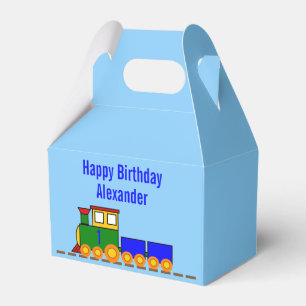 Caja Para Regalos Feliz primer día de tren y nombre