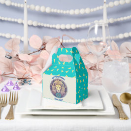 CAJA PARA REGALOS FELIZ RÓTULO DE CUMPLEAÑOS LEO ZODIAC