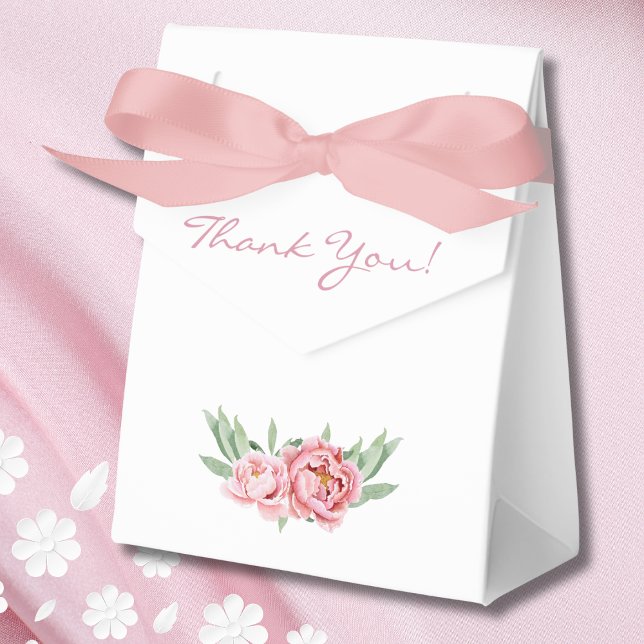 Caja Para Regalos Feminada Floral Rosa Peonia Bridal Shower (Subido por el creador)