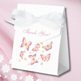 Caja Para Regalos Feminada Rubor Pink Butterfly Baby Shower