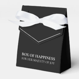 Caja Para Regalos Feminine Black Birthday Party Favor Design