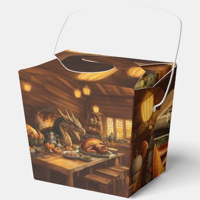 Caja Para Regalos Festín Apropiado Para Un Dragón (Anverso)