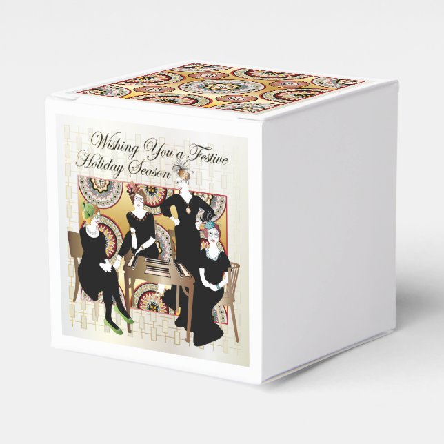 Caja Para Regalos Festival Mah Jongg (Costado Anverso)