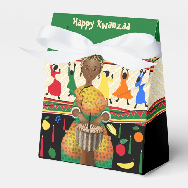 Caja Para Regalos Festividad afroamericana de Kwanzaa (Front Side)