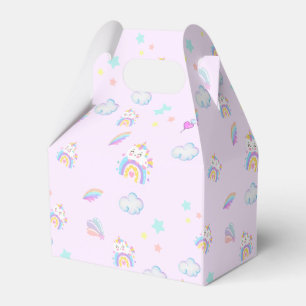 Caja Para Regalos Festividad de cumpleaños de gradiente de arco iris