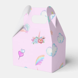 Caja Para Regalos Festividad de cumpleaños de gradiente de arco iris