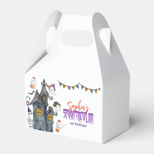 Caja Para Regalos Festividad de Halloween Fantasma Spooktacular (Front Side)