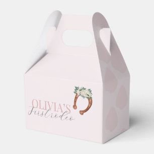 Caja Para Regalos Festividad del rodeo de la vaquera occidental rosa