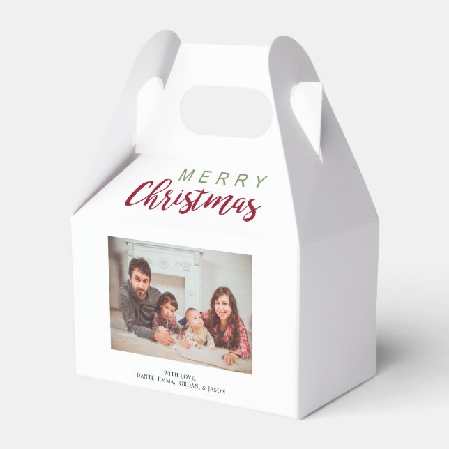 Caja Para Regalos Festividad navideña - Fotos familiares (Front Side)